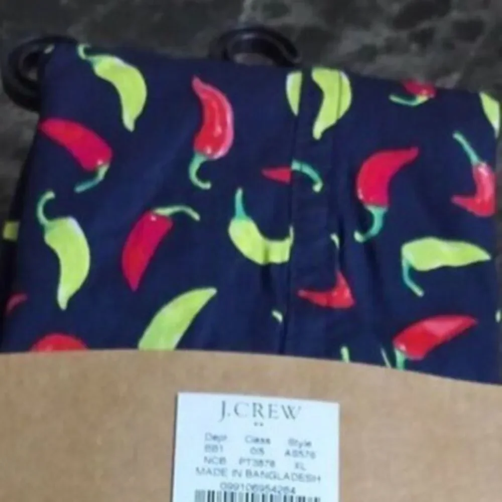 J Crew Men's Boxer Shorts‎ Red Hot Chili Allover Print 100% Cotton Large 2 Sets